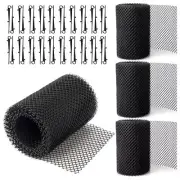 4Pack Gutter Guard Mesh Rolls, 20 Feet Gutter Leaf Guards with 40 Clip7234
