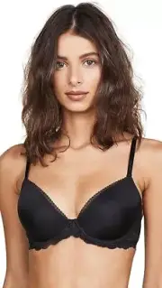 Calvin Klein Women's Seductive Comfort Lace Demi Bra black sz 40b or 40c new nwt