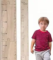 Jindizi 1 Set Height Ruler Wooden Ruler,Height Chart, Wooden Growth Chart for Wall,Perfect Nursery,Room Decor to Measure (210cm)