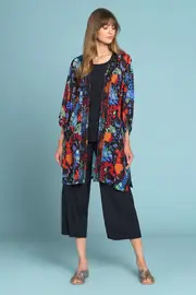 Olivia Newton-John Silk Kimono - Rainbow Butterfly