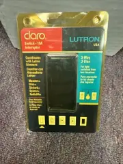 LUTRON CA-3PSH-BL NOS 3-WAY 15A DECORA SWITCH BLACK, NEW