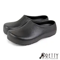 在飛比找PChome24h購物優惠-【Pretty】MIT男女款素色一體成型防水鞋/廚師鞋N-0