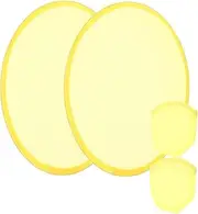 CLISPEED 2pcs Folding Round Fans Lightweight Portable Hand Fan for Weddings Festivals and Summer Events Reusable Design