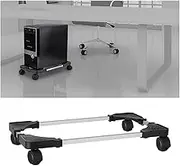 PC Stand Mobile PC Tower Holder Adjustable CPU Stand Cart with 4 Universal Casters Wheels, CPU Rolling Stand PC Stand for Desktop PC Cases CPU Tower Stand