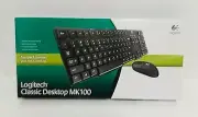 Logitech MK100 Classic Desktop Keyboard + Mouse