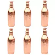 Handmade pure Copper Champion Water Bottle 1.5ltr for Health Benefits Set of 6