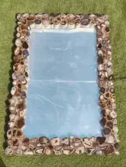 Agate Geode Wall Mirror, Interior Office Wall Mirror Decor, Personalized Gifts