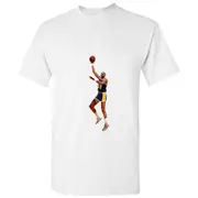 Kareem Abdul Jabbar 33 Legend LA Lakers Basketball White Men T Shirt Tee