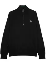 PS Paul Smith Half-zip Cotton Jumper - Black - XL XL