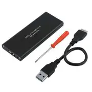 USB 3.0 to M.2 SSD NGFF Converter Adapter with External HardDisk Enclosure case box compatible with B key 2230, 2242, 2260, 2280 ssd , Not fit for M key [SEVOEM0254]