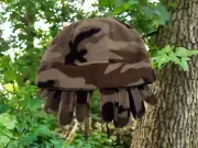 Athletech Camo Fleece Hat & Glove Set Boys L/XL (8-16) Green Brown