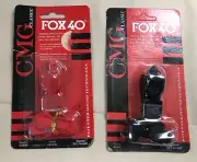 CMG Classic Fox 40 Whistle + Lanyard (Set of 3) NEW