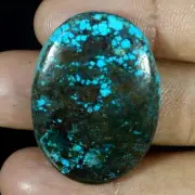 55.90 Cts Natural African Azurite Chrysocolla Oval Cab Loose Gemstone 26X36X7MM