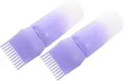 MERRYHAPY 2pcs Hair Dye Root Comb Applicator Scalp Oil Applicator for Women Hair Dye Comb Brush Bottle Shampoo Brush