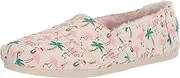 TOMS Women's, Alpargata Paper Source Slip-On, Natural Holiday Flamingo, 8.5