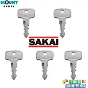 5 Fits Sakai 974 Roller Asphalt Compactor & Compaction Equipment Ignition Keys