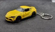 Majorette Toyota GR supra high detail diecast car keyring Keychain