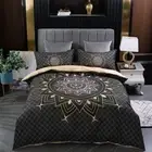 3D Geometry Art Pattern Black Quilt Cover Set Bedding Sets Pillowcases
