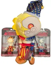 FUNKO FNAF FIVE NIGHTS AT FREDDY'S SECURITY BREACH SUN & MOON FIGURE & PLUSH