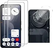 Jarttarn [2+3 Pack] Screen Protector Compatible with Nothing Phone (3a) Pro 2025 Tempered Glass, Glass Camera Lens Protector, 9H Hardness HD Anti-Scratch