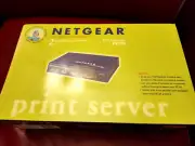 NEW NETGEAR PS110 10/100 PARALLEL 2-PORT PRINT SERVER ULAT-13 Printer Sharing
