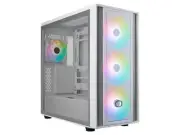 Cooler Master MasterBox 600 Tempered Glass Mid-Tower Case - White MB600-WGNN-S00
