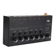 (EU Plug)Sound Mixer Ultra Compact Metal Low Noise 6 Channel Stereo Line LJ
