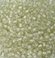 SIZE 8/0 ~ CRYSTAL GLOW IN DARK ~ 28 Grams ~ LOOSE GLASS SEED BEADS LOT
