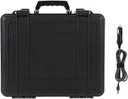 Mini Travel Case, Water Proof Hard Carrying Case Fits Mini Dish Kit, Precisely Cut Foam Interior, Portable Storage Case with 9.8FT Car Charger to DC Power Cord
