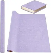 OLYCRAFT Medium Purple Bookcover - 39.4x16.9 Inch Polyester Fabric Surface Book Cloth Protective Cover for DIY Book Binding & Scrapbooking
