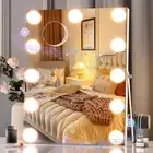 Vanity Mirror with Lights and Bluetooth Speaker, 11" X 14" Hollywood Mirror, Mak
