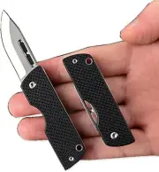 Pocket Folding Knife D2 Steel Blade G10 Anti-Slip Handle for Hunting