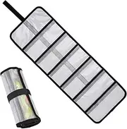 Fishing Lure Organizer Covers, PVC Roll Up Bait Wraps for Fishing, Lightweight Tackle Storage Bag for Men Women Youth Girls Mom Dad