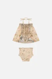 BABIES CAMI AND BLOOMER SET ADORNED IN ANTIQUITY