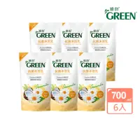 在飛比找momo購物網優惠-【Green 綠的】抗菌沐浴乳補充包700mlx6入(洋甘菊