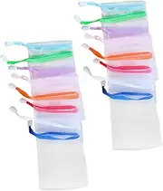 ARTSEWPLY 30pcs Soap Net Pouch Soap for Bar Liquid Soap Soap Saver Holder for Handmade Facial Lather Clean Skin Random