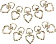 SHINEOFI 10pcs Connection Buckle Accessories Keychain Hanging Buckle Jewelry Gripper Keychain Hooks Rings Pendant Clasps Snaps Charm Trigger Spring Silver Chain Bead Pins Zinc Alloy Golden