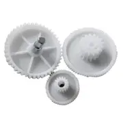 3pcs Household Meat Grinder Plastic Gears Replacement S/M/L Gear for Household Meat Grinder Repair Parts white