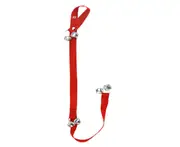 Pet Dog Puppy Door Handle Doorbell Tinkle Loud Bells Rope House Training Tool-Red