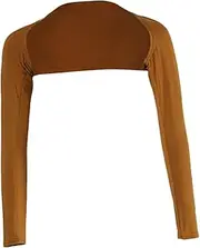 [Dolity] Women One Piece Long Sleeves Modal Arm Cover Shrug Bolero Hijab Tops Muslim
