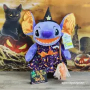 Build A Bear Disney Halloween STITCH Plush Dress & Witches Broom Wristie 2023