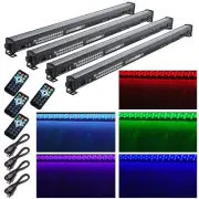4x DMX Wall Wash Bar Light Club DJ 252LED RGB Wedding Effect Stage Lighting