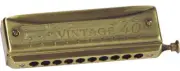 HARP HARMONICA HERING CHROMATIC 40 VINTAGE 1040 KEY F new BLUE JAZZ MUSIX SOUND