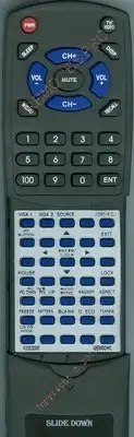 Replacement Remote for VIEWSONIC PJD6383, PJD6683W