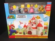 Nintendo Super Mario Mushroom Kingdom Castle Playset Bowser 5 Figure 2.5" 24 Pcs