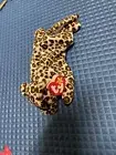 Rare Vintage Ty Beanie Babies 1996 Freckles the Spotted Leopard with tag