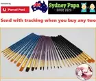 10pcs Artist Paint Brushes Set Painting Tool for Acrylic Oil Watercolour Kit