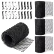 4Pack Gutter Guard Mesh Rolls, 20 Feet Gutter Leaf Guards with 40 Clip1165