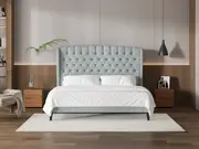My Style Winged Headboard & Slimline Base - Super King / Duckegg / Slimline Base