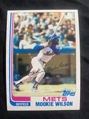1982 TOPPS #143 MOOKIE WILSON NM-MT BASEBALL CARD